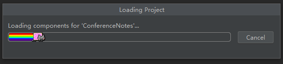 IDEA Nyan progress bar 主界面